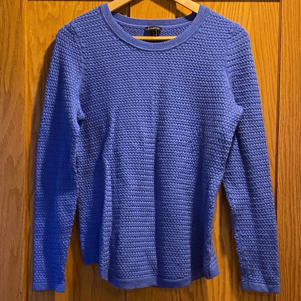 Talbots Sweater, size M, robin egg blue